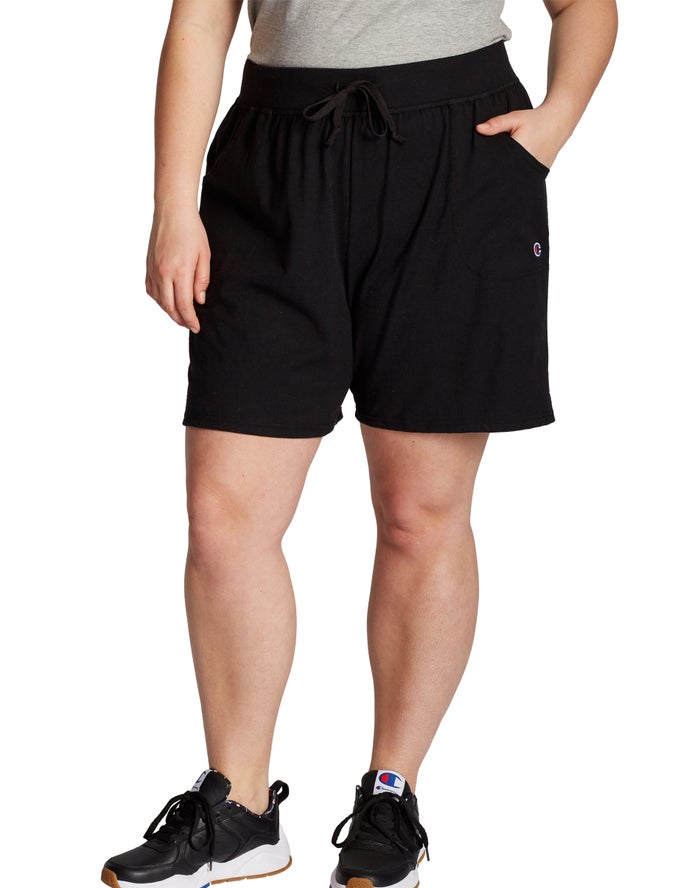 Pantalones Cortos Champion Mujer - Plus Classic Jersey 7.5 ( Negras ) 8491532-AH